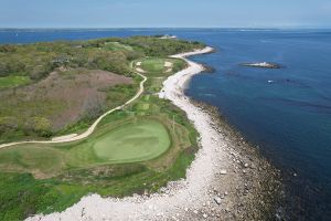 Fishers Island 4th Green Aerial